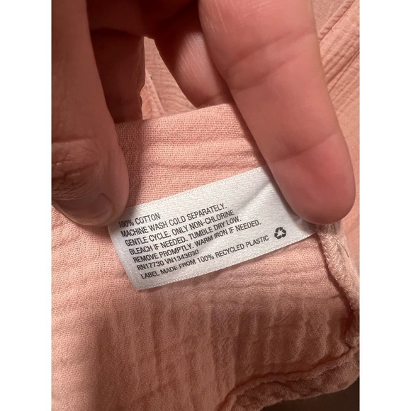 AVA & VIV Boho Dolman Sleeve Cotton Blouse Vacation Summer Plus Size 1X - Picture 6 of 6